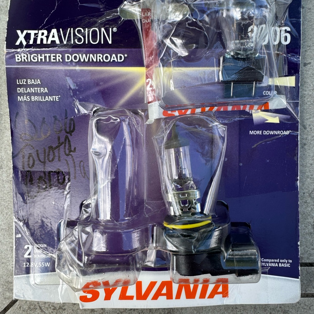 Sylvania Xtravision Brighter Downroad Headlight Bulb & Interior Bulb